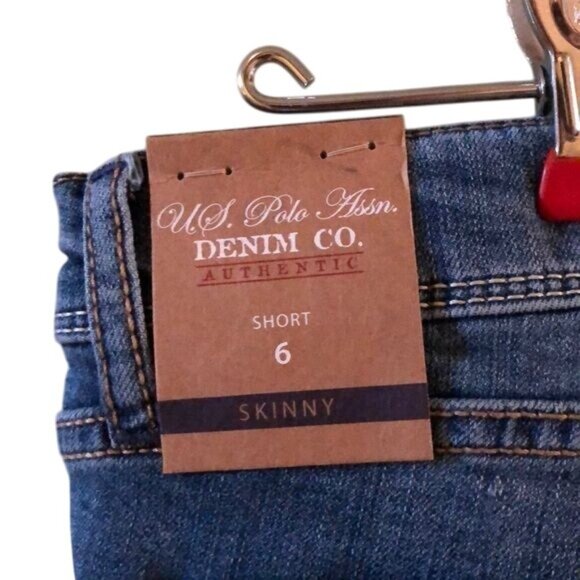 NWT Women’s U.S. Polo Skinny Jeans Size 6 Short Medium Wash - Picture 5 of 7